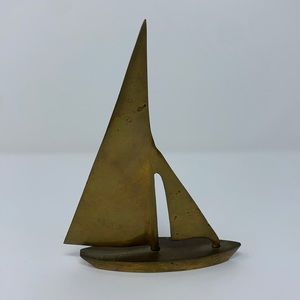 Brass Vintage Sailboat